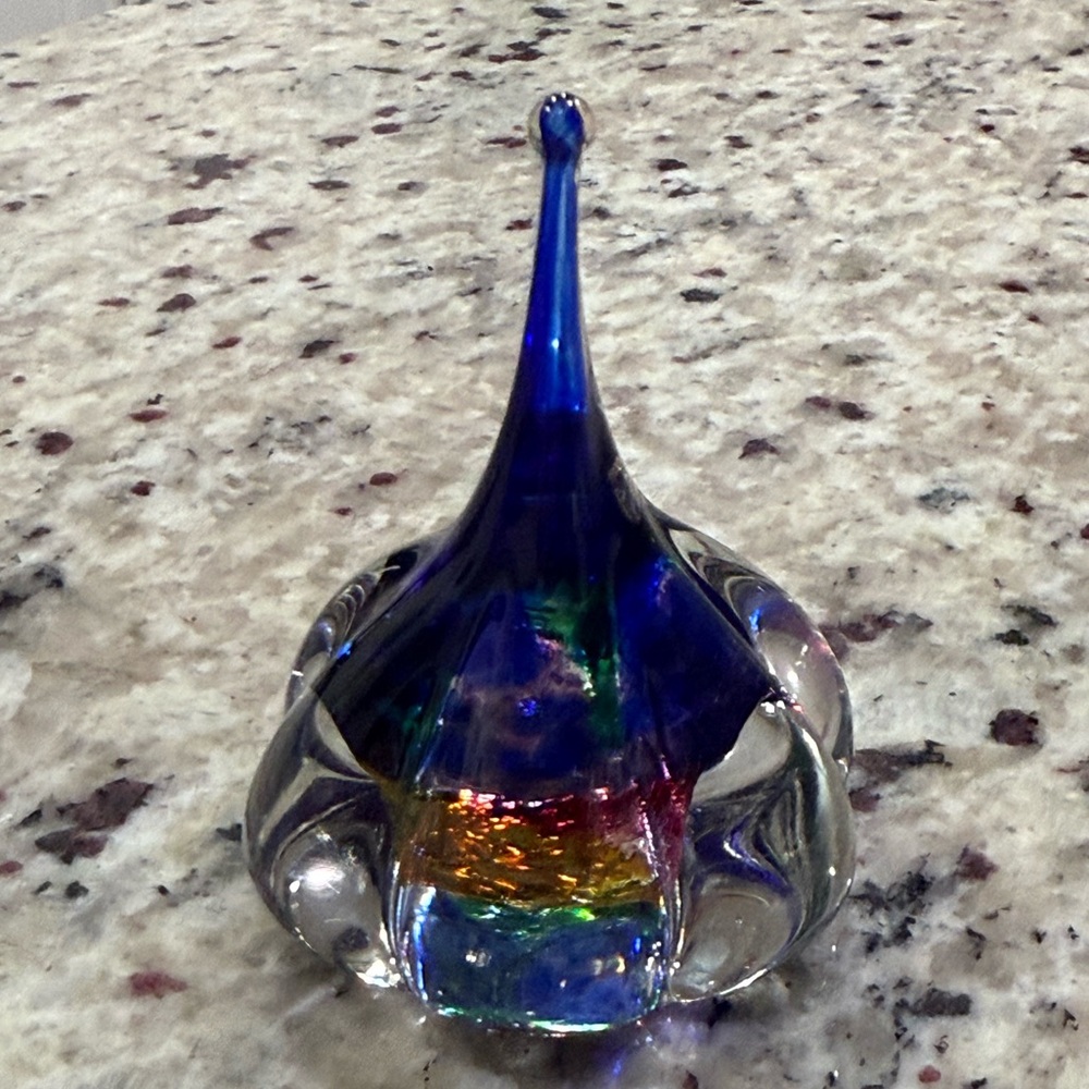 Joseph Morel Zellique Art Studio Glass Ring Holder Paperweight